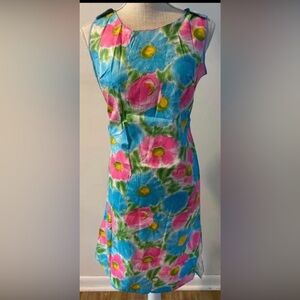 Vintage floral Sleeveless Dress